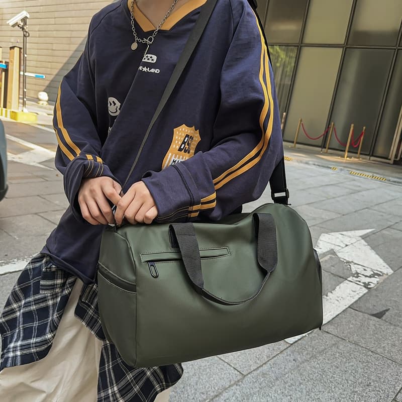 Wet and Dry Separation Large Capacity Travel Bag Outdoor Sports Gym Bag Independent Shoe Compartment Luggage Storage Bag Water-Resistant