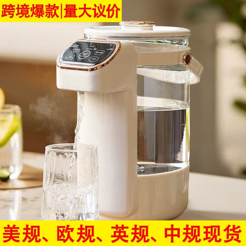 Automatic Constant Temperature Electric Kettle, 4L Large Capacity High Borosilicate Glass Household Electric Boiling Pot, Compact Water Dispenser