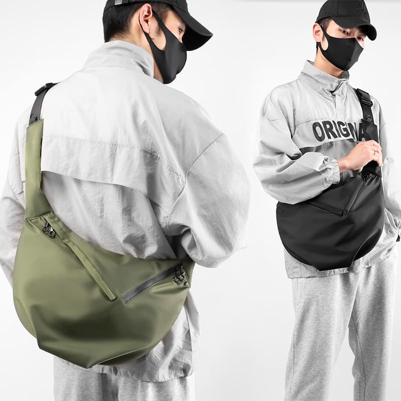 Crossbody Bag Dumpling Bag Casual Sports Shoulder Bag Women Lightweight Large Capacity Japanese Style Messenger Bag Men Versatile