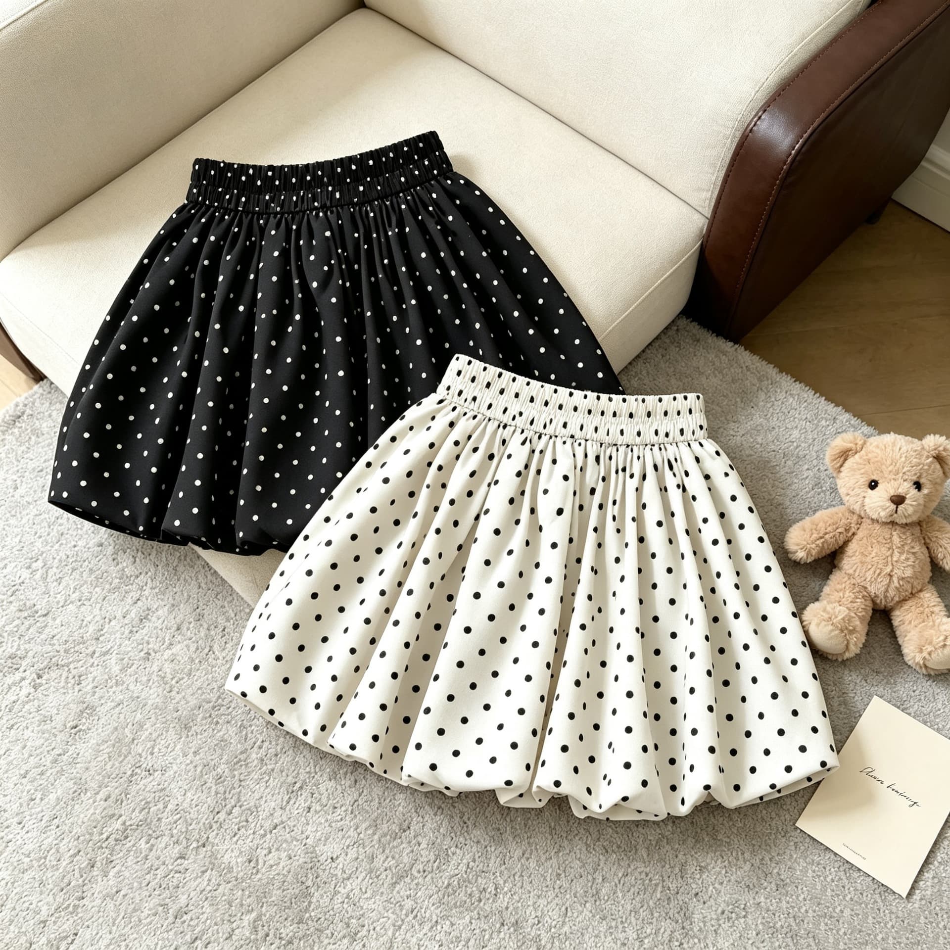 Girls' culottes 2026 children's sweet polka-dot bud skirt small and medium-sized children's short skirt