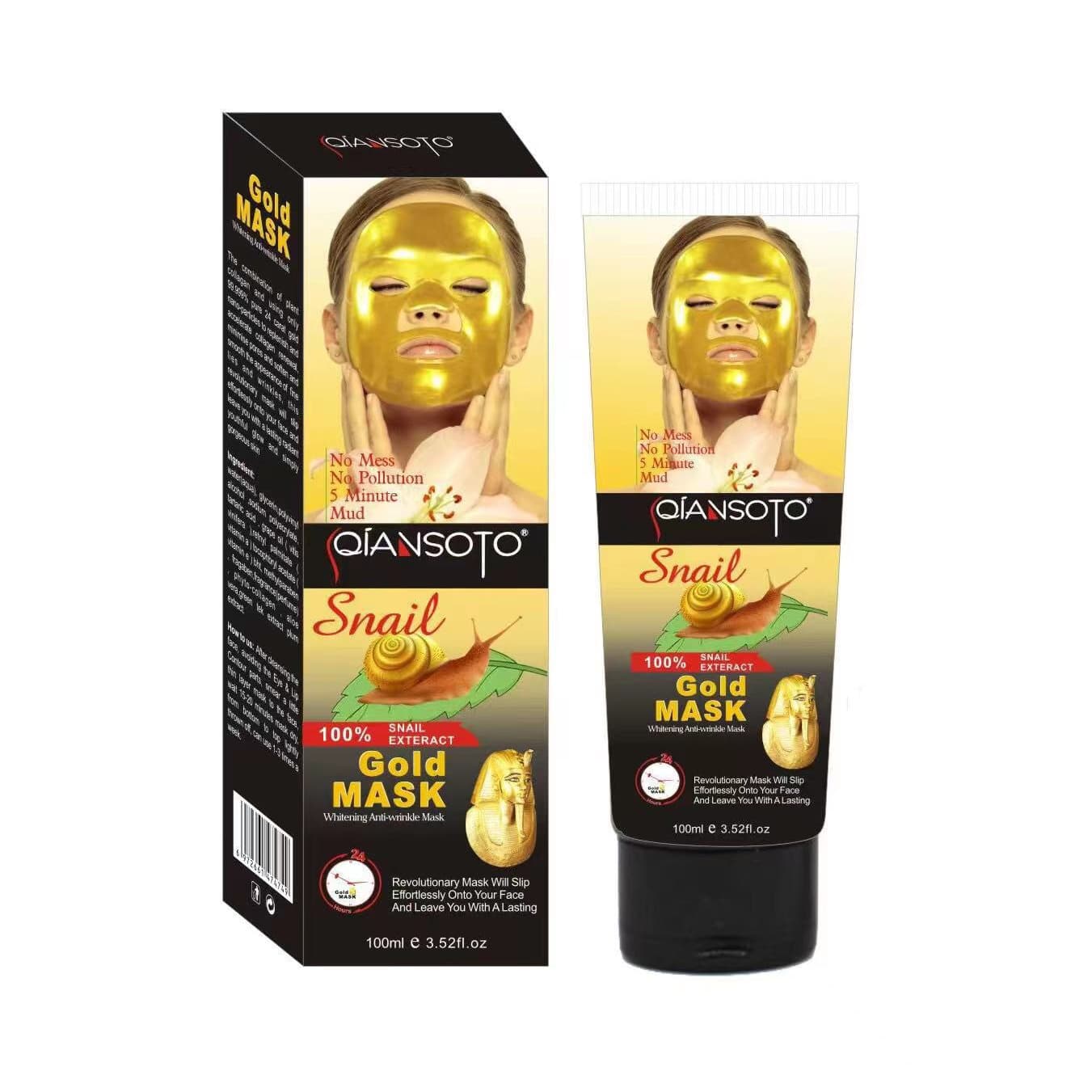 QIANSOTO Peel-Off Mask for Facial Cleansing, Pore Tightening, Blackhead Removal, Black Mask