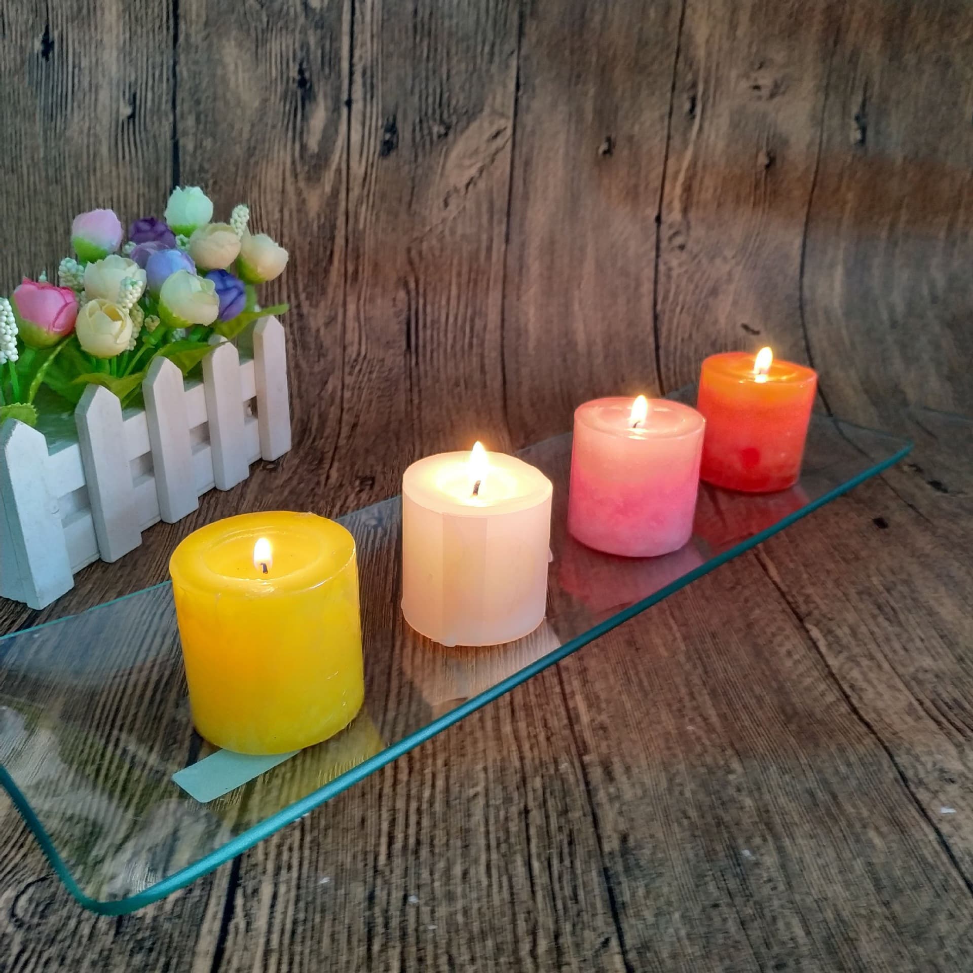 Snowflake Smokeless Scented Candle Wedding Romantic Home Birthday European Style Smokeless Candle Large Cylinder Odor Eliminator Smoke Absorber