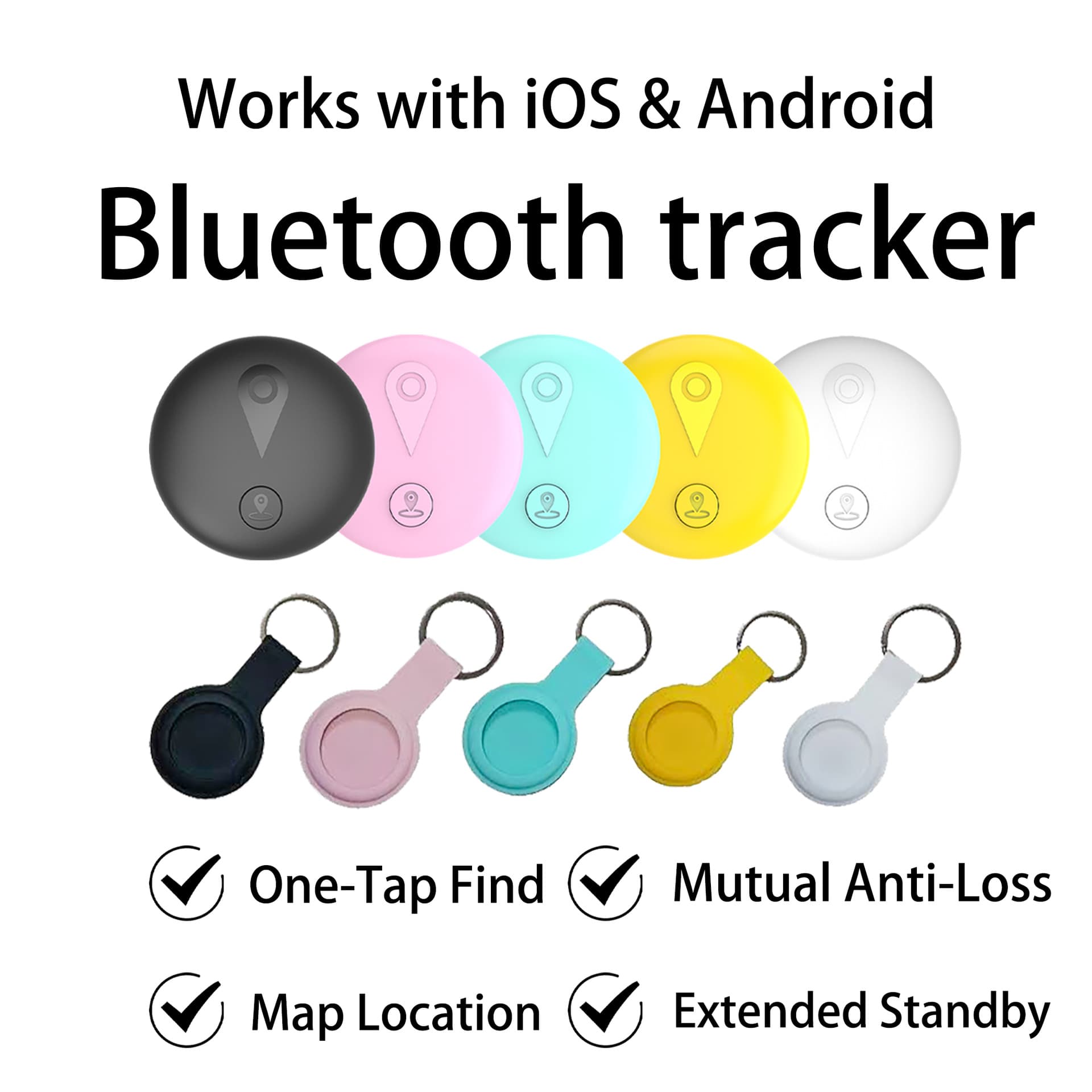 TK cross-border Bluetooth anti-lost device Android IOS universal key bag anti-lost locator electronic fence alarm