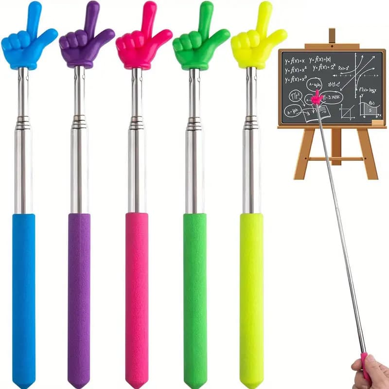 Children's Telescopic Reading Pointer Stick Teacher's Special Reading Finger Telescopic Teaching Stick Command Baton Early Education Wholesale