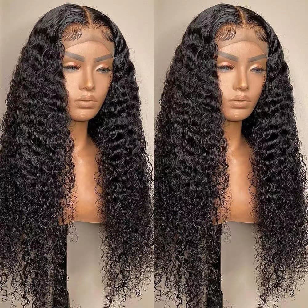 2023 New Wig Lace Front Small Curly Medium Parted Long Curly Hair African Fashion Afro Chemical Fiber Headgear Wholesale