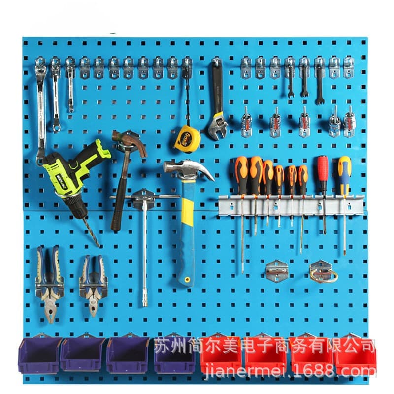 Pegboard Wall Mount Tool Organizer for Garage, Auto Detailing, Bakery, Home and Store Use