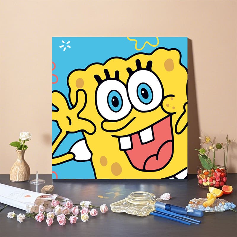 20*20 digital oil painting DIY children's cartoon landscape acrylic coloring book stationery store night market stall wholesale