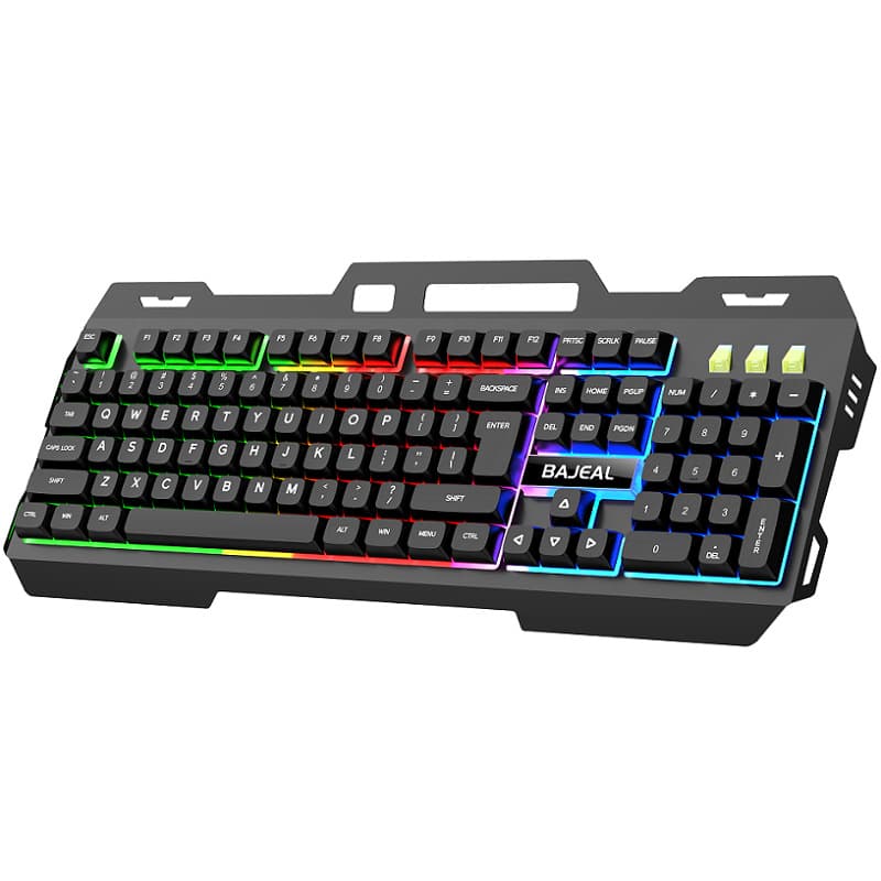 K45 Metal Panel Illuminated Gaming Keyboard Wired USB Mechanical Feel Desktop Laptop Floating Key Keyboard