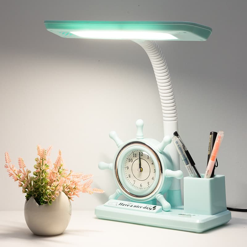 Physical Store Wholesale Cartoon Multifunctional Eye-Care Desk Lamp Study Specific Vision Protection Drop Shipping Bedside Lamp Cross-border