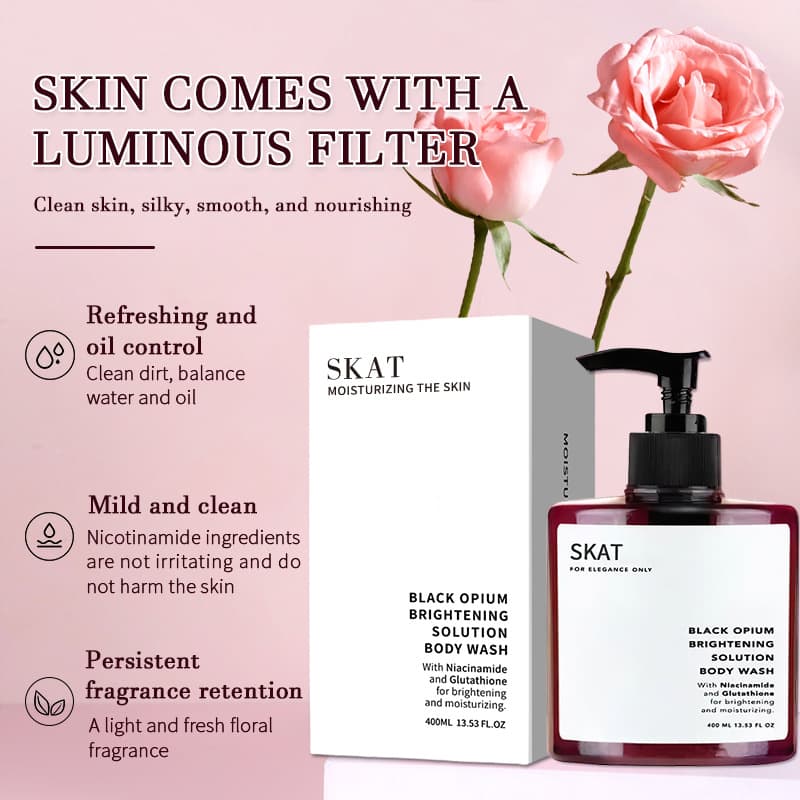 Full English SKAT Nicotinamide Scented Body Wash, Long-lasting Fragrance, Moisturizing, Amazon Cross-border