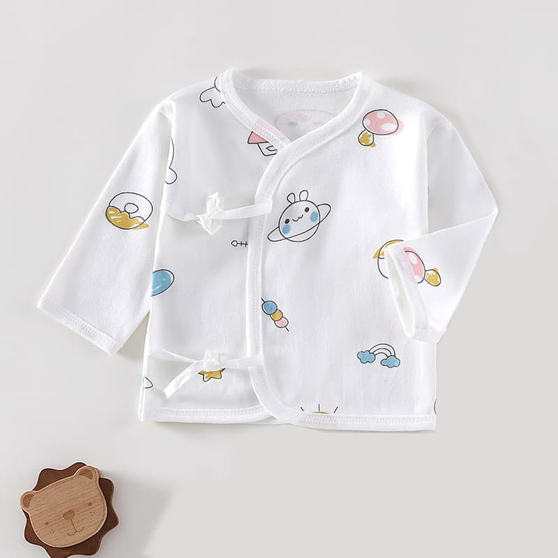 Baby Monk Outfit Newborn Tie-Up Top Infant Bodysuit Newborn Base Layer 0-3 Months Clothing