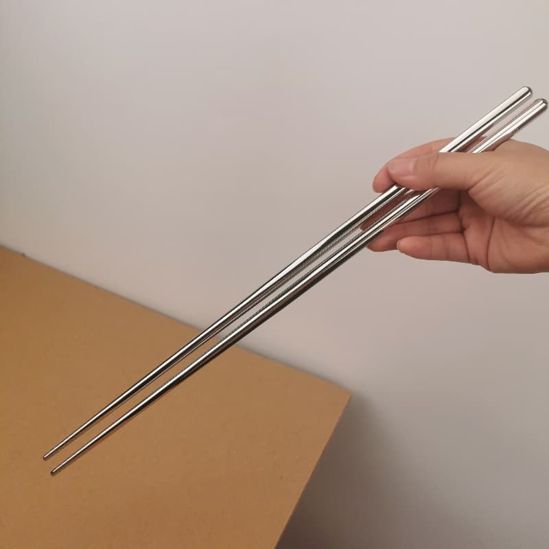Extended Chopsticks 18/10 Stainless Steel Oil-Frying Hot Pot Chopsticks 304 Oil-Frying Chopsticks Household Long Public 36 cm