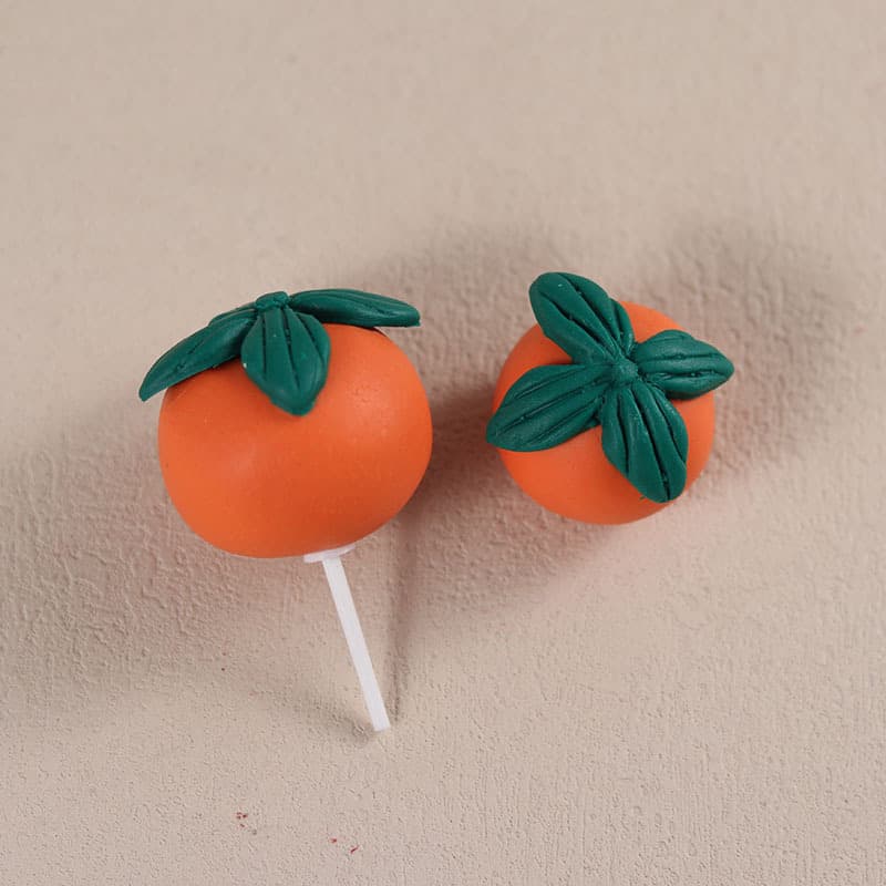 Baked cake decoration ornaments simulated soft clay persimmon persimmon wishful birthday cake dessert party ornaments