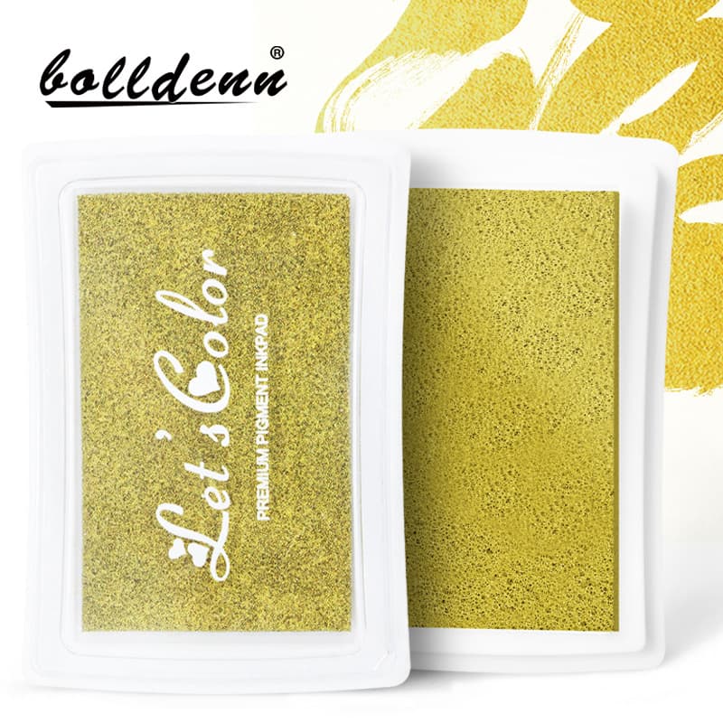 Cross-border stamp inkpad, wedding special large inkpad, finger inkpad, gold inkpad, colorful decorative ink pad, ink.