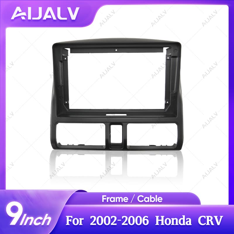 Cross-border Special Large Screen Bezel for 2002-2006 Honda CRV 9-Inch Matte Black Android Navigation Panel Frame
