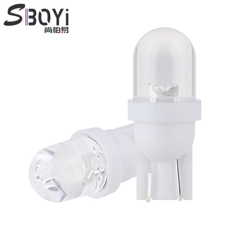 Car T10 Width Light Interior LED Round Hat Dome Light Tail Light Small Light 1LED License Plate Light