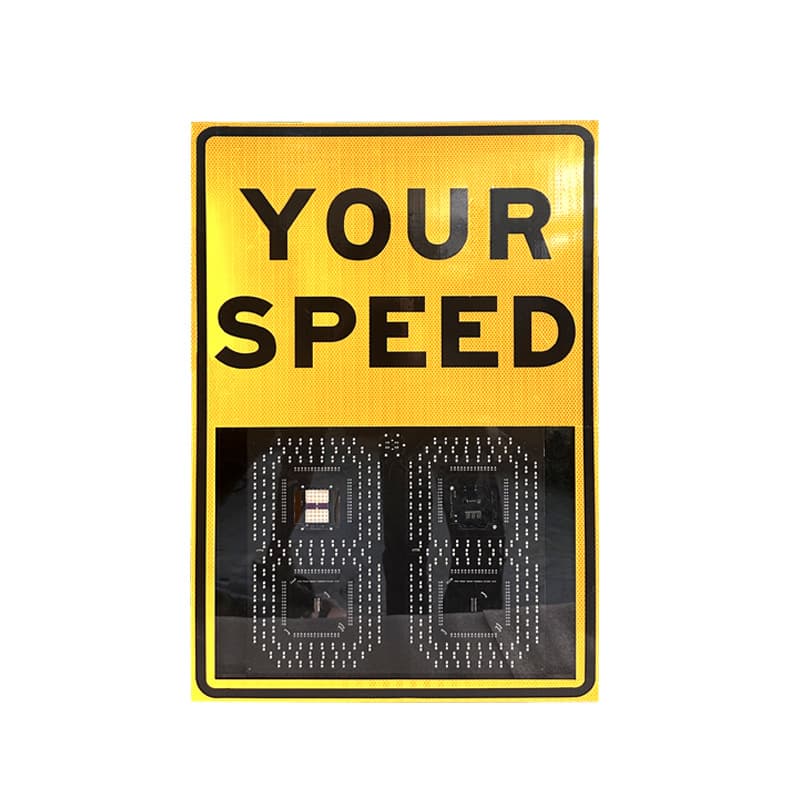 Manufacturer-Supplied Aluminum Shell Speed Measurement, Solar High-Precision Real-Time Display Road Vehicle Speed Radar Detector