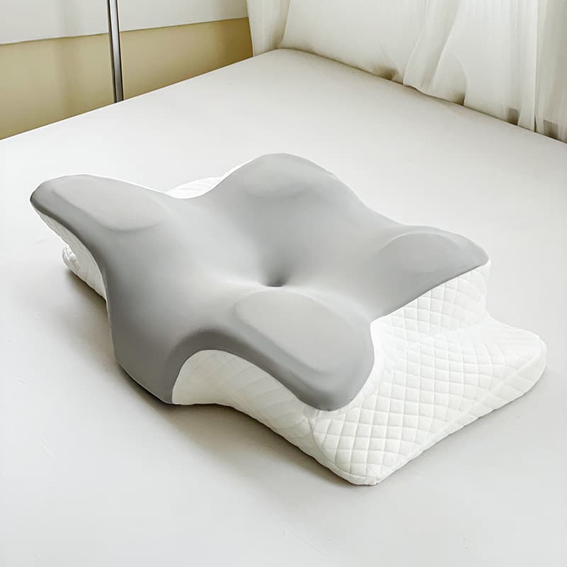 Foreign trade cross-border butterfly-shaped slow rebound memory foam pillow, cervical spine pillow, high pillow, horn pillow, pillow core wholesale