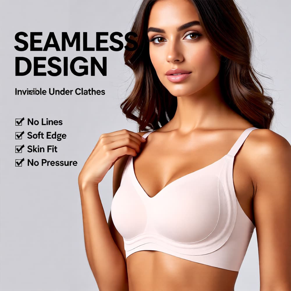 Women's Seamless Lifting Bra Vest, 3D Comfort Light Shapewear, Anti-Sagging, Side Boob Control