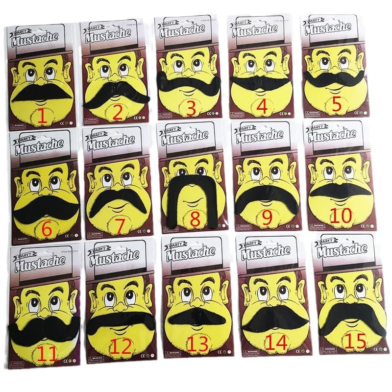 Halloween Stage Performance Decoration Fake Beard Mustache Fat Old Man Big Beard Halloween Prank Funny Handlebar Mustache