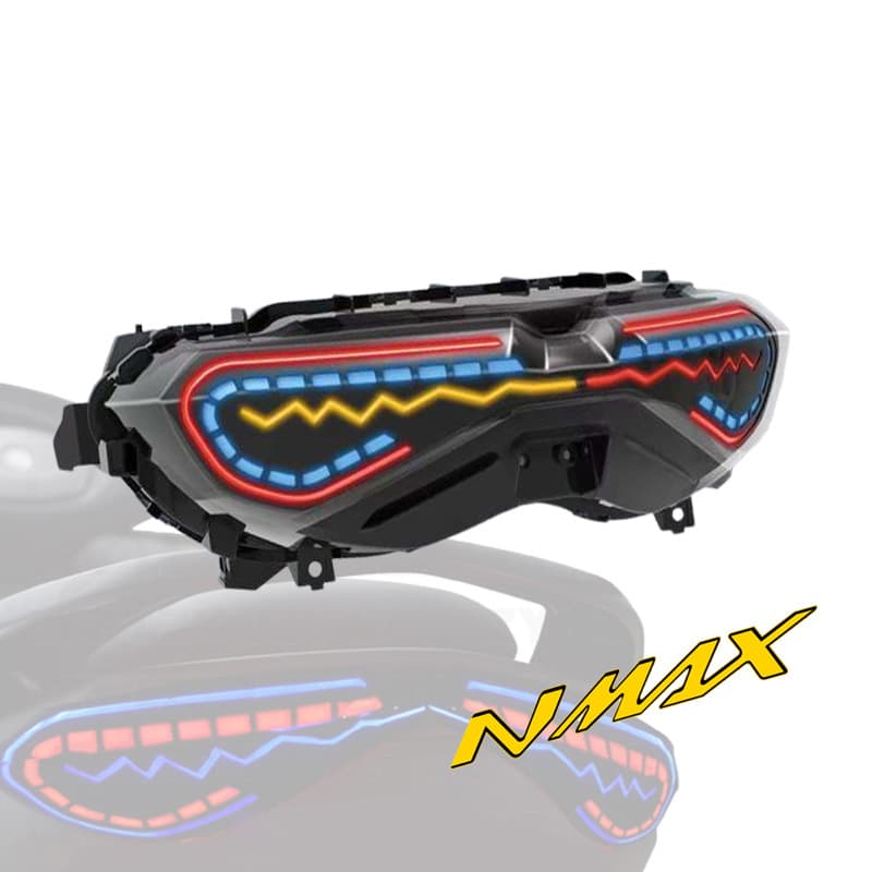 Cross-border Motorcycle LED Brake Tail Light Modification Part for YAMAHA NMAX155 New Model Tail Light