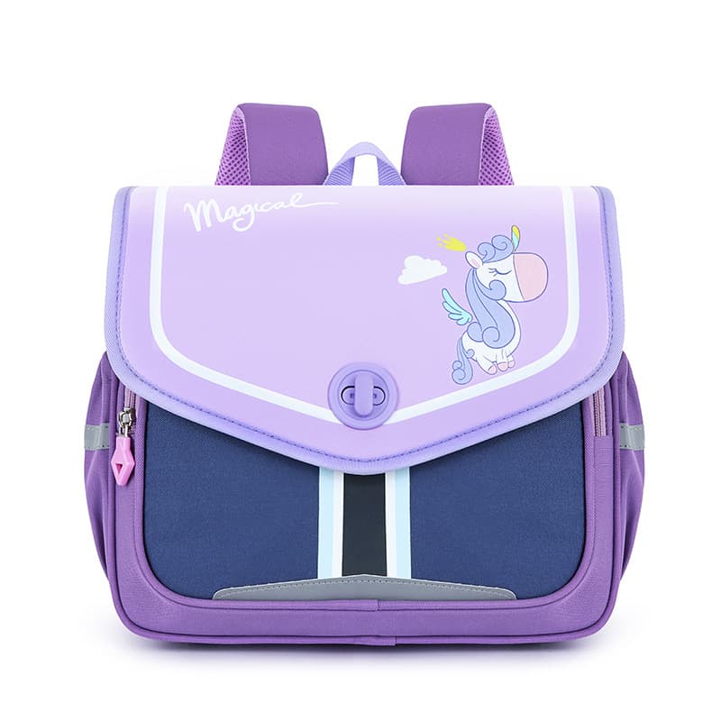 Bags new horizontal version primary school bag children's spine protection backpack nylon boy's backpack girl's bag