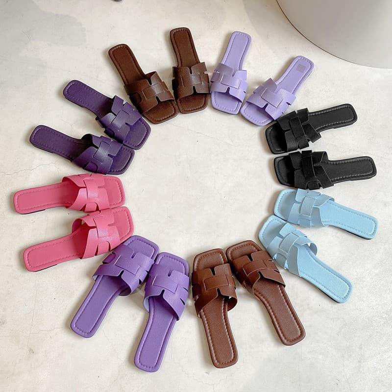 2024 New Cross-Border Large Size Women's Shoes for Southeast Asia Shopee Lazada Amazon Flat Sandals