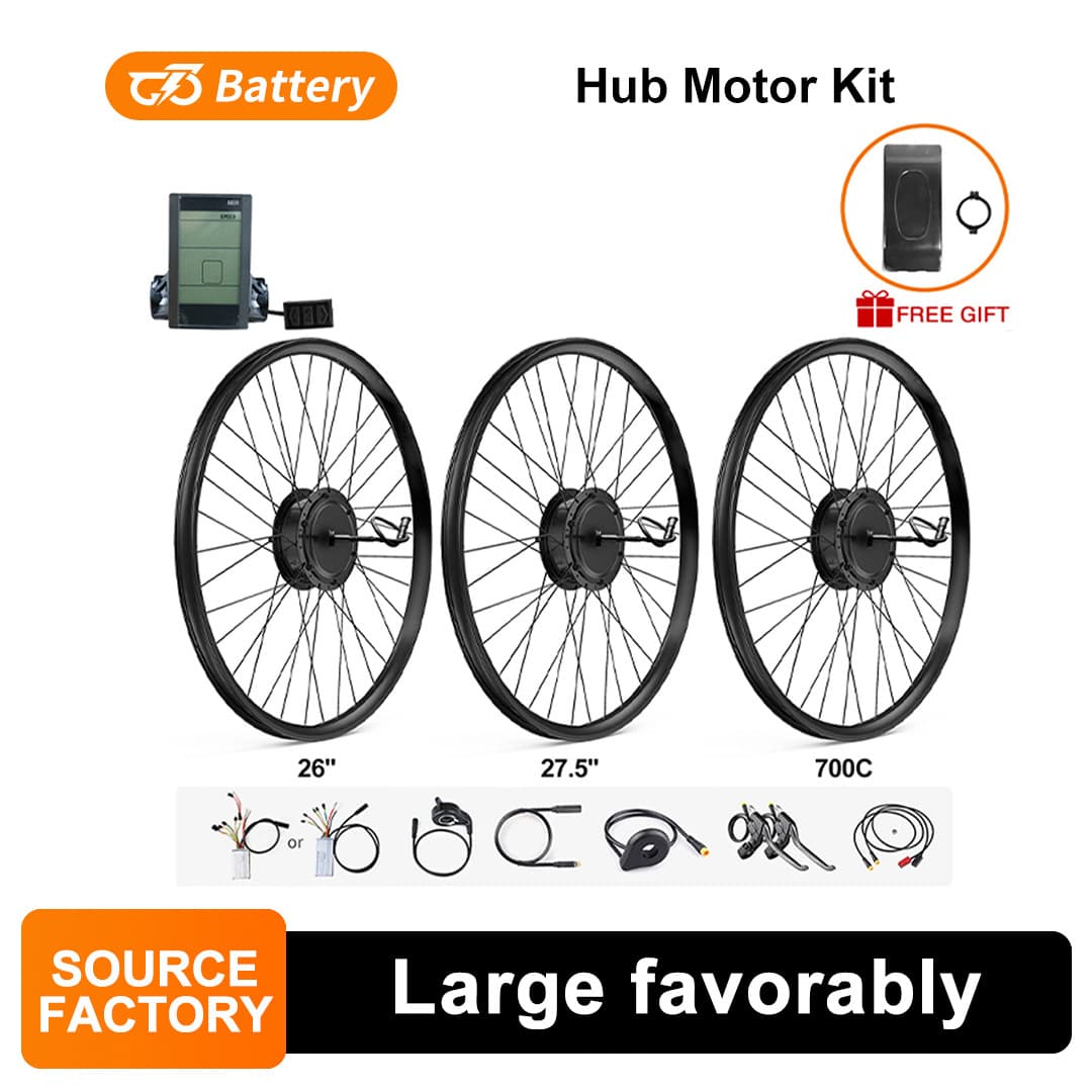 48V/250W-1000W Electric Bicycle Rear Drive Conversion Hub Motor Kit for E-Bike