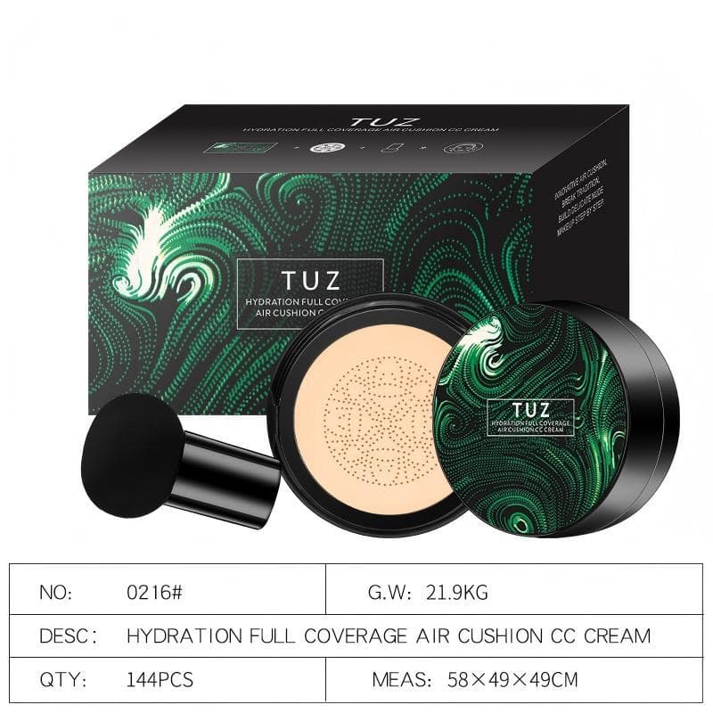 Cross-border foreign trade mushroom air cushion, long-lasting waterproof, sweat-proof, non-removing makeup concealer to brighten skin tone wholesale