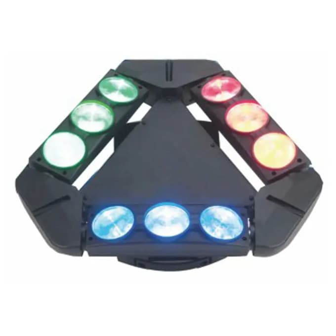 LED Nine-Head Spider Light Bar Disco Beam Light KTV Room Moving Head Beam Stage Lighting