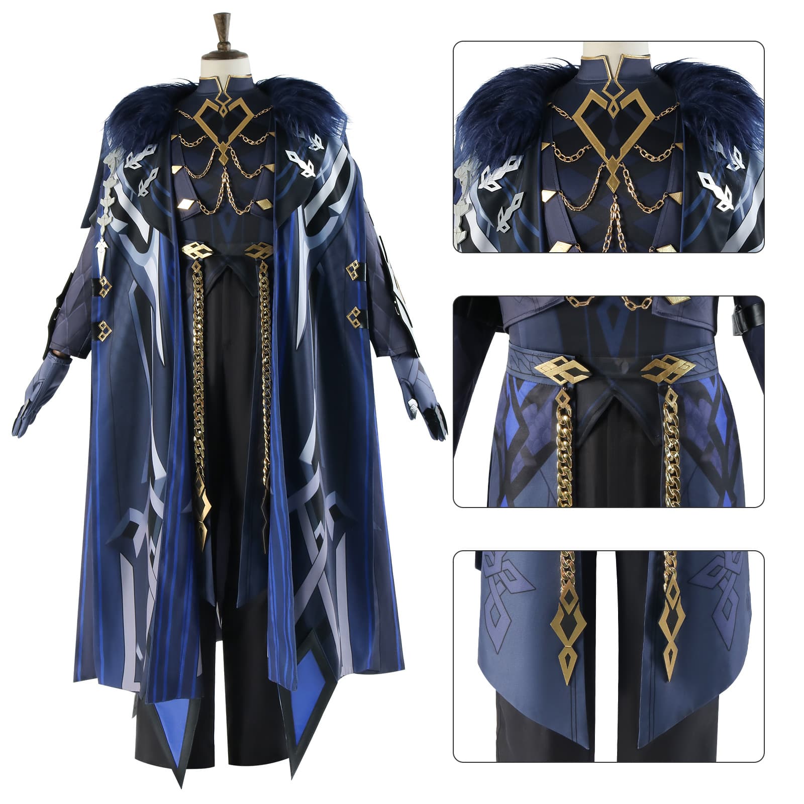Wanderer Genshin Impact cos suit Fool Executive Captain Capitano cosplay costume two-dimensional animation