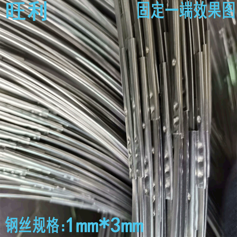 Custom-made 0.8mm thick * 2.8mm wide galvanized flattened steel wire ring caps - source factory for galvanized flat wire.