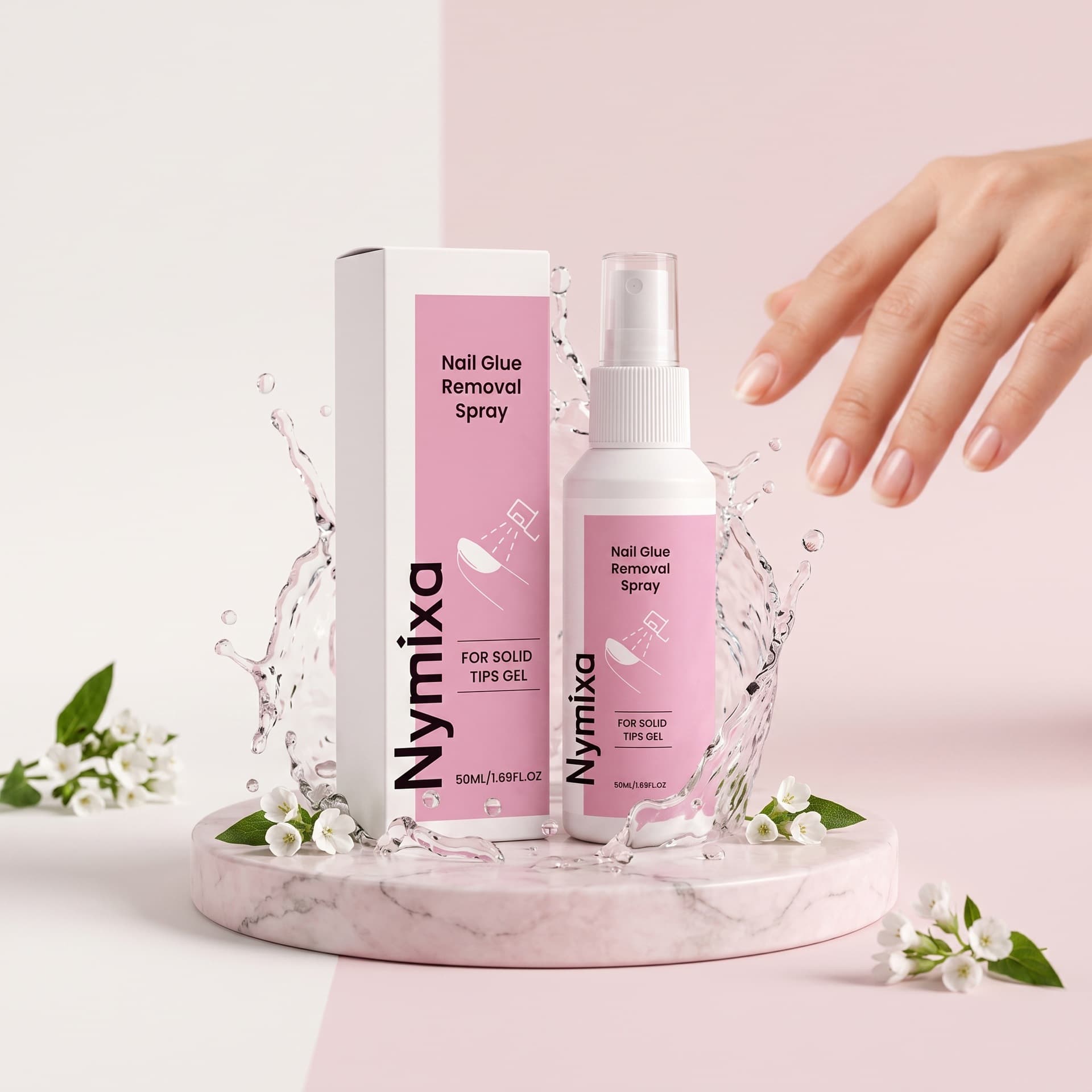 Nymixa Wearing Nail Glue Remover Spray Fine Mist Cleansing Residue Colloidal Manicure Manicure Solution
