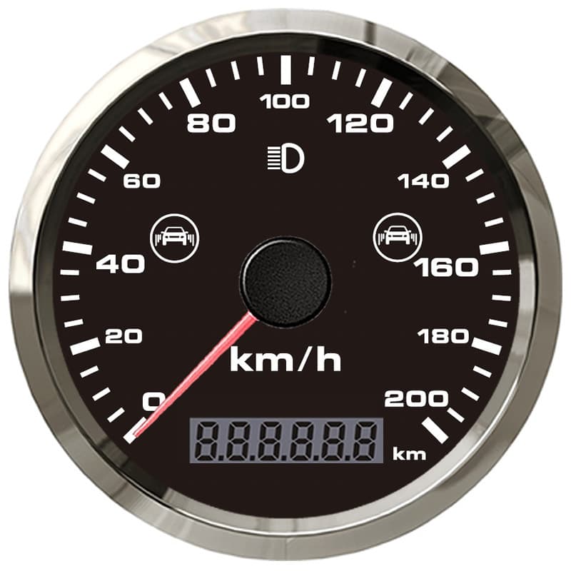 85mm GPS Speedometer with BSD (Motorcycle Speedometer) + Blind Spot Detection Alarm Function