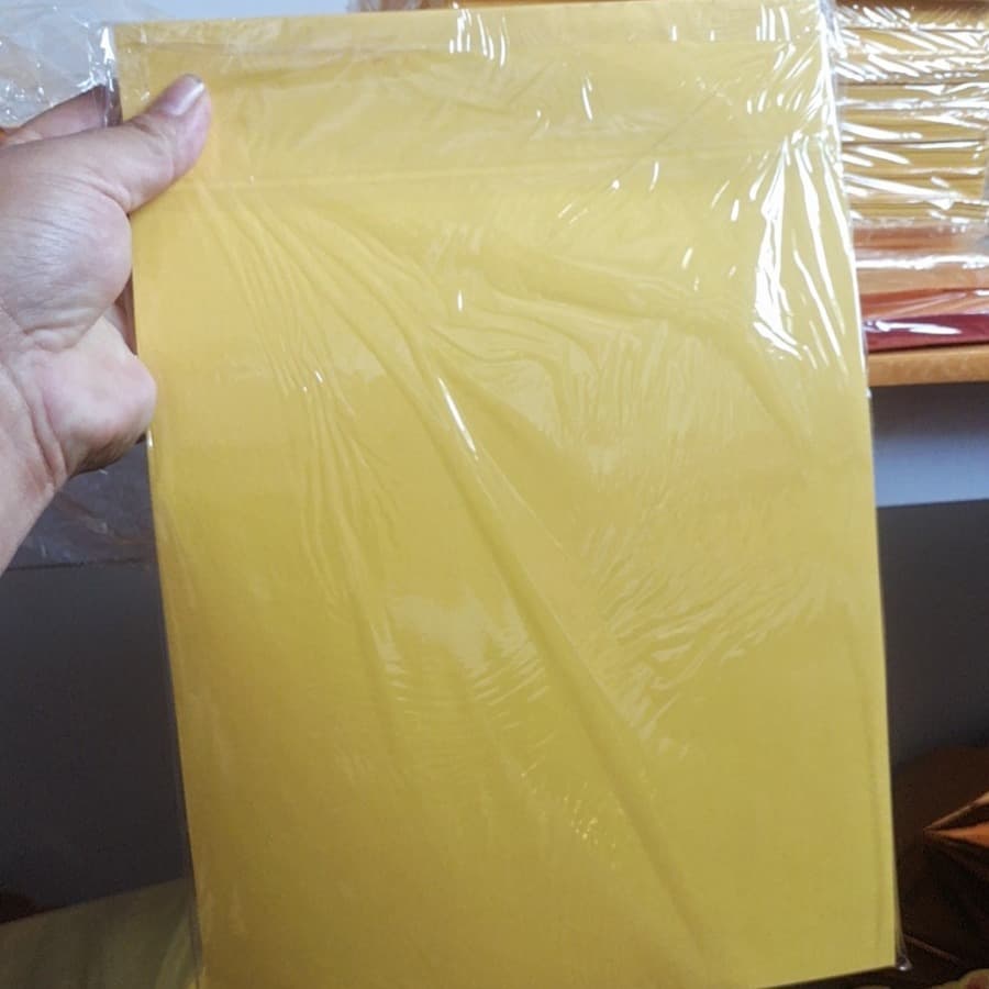 A4 yellow paper, 100 pieces per bag, paper is ink-proof, various sizes can be processed, A3 size is small, please contact customer service