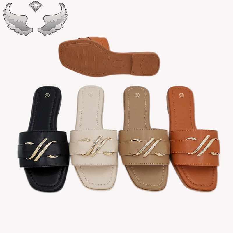 High Quality Wholesale Fashion Women's Slippers Open Toe Summer Outdoor Casual Flat Slippers Fashion Slippers