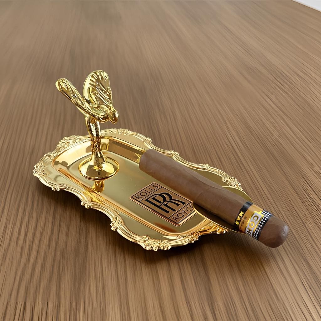 Rolls-Royce Stainless Steel Cigar Ashtray Creative High-End Club Bar Office Smoking Accessories Cigar Supplies
