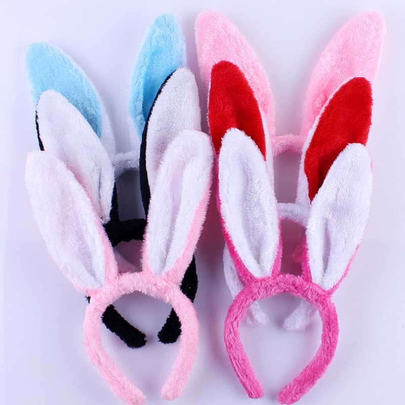 Cartoon performance animal headdress white rabbit ears headband headband rabbit ears bunny girl