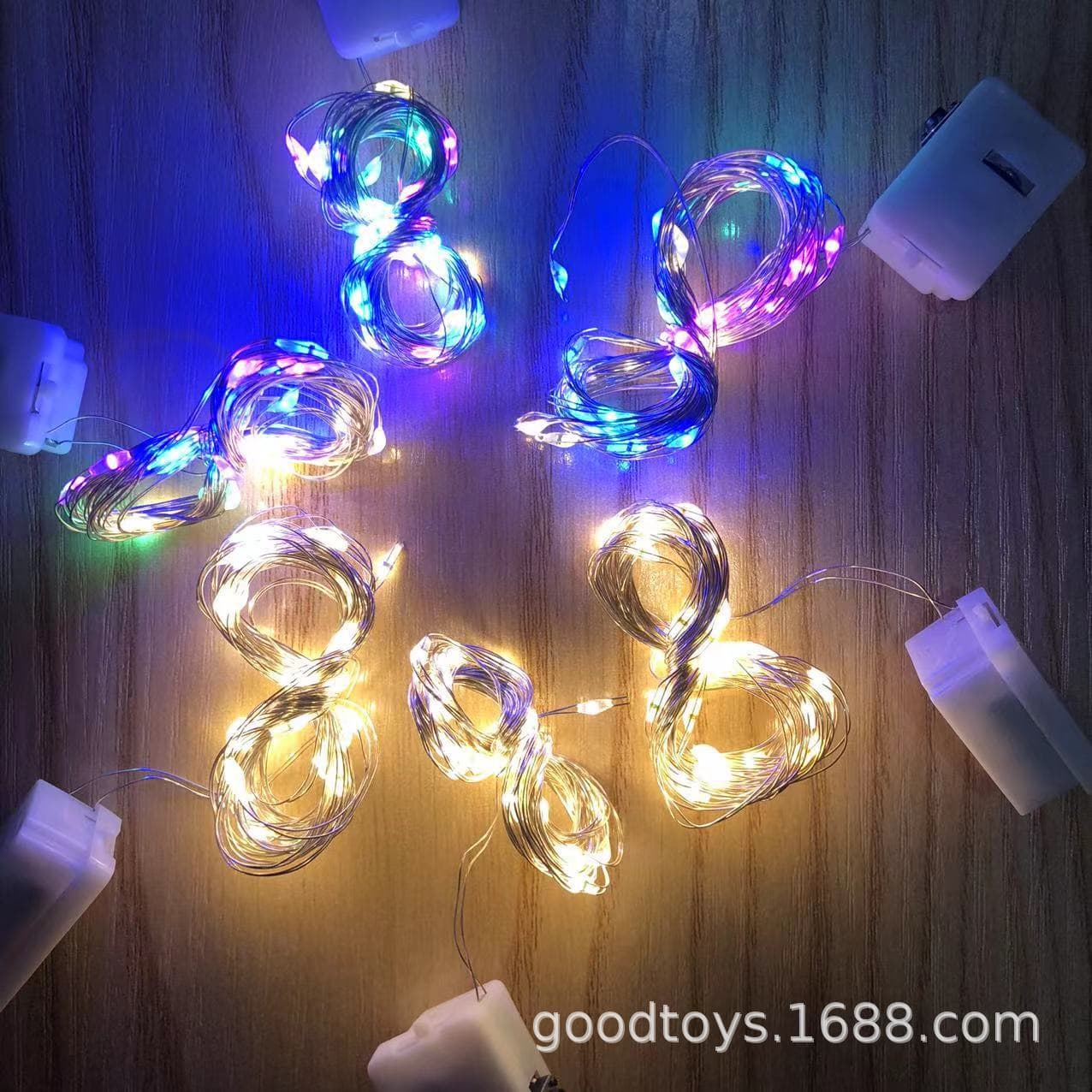 Luminous LED light string small square box building blocks luminous accessories gift box cake flower decoration light star light small lantern