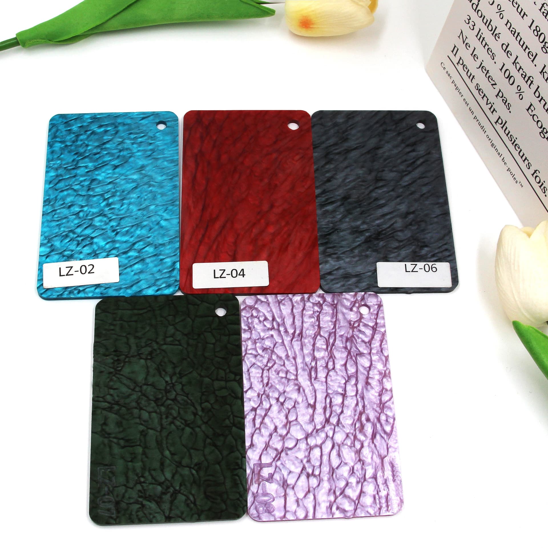 Factory direct sale new product crack pattern acrylic, shell pattern PMMA acrylic decorations, semi-transparent frosted.
