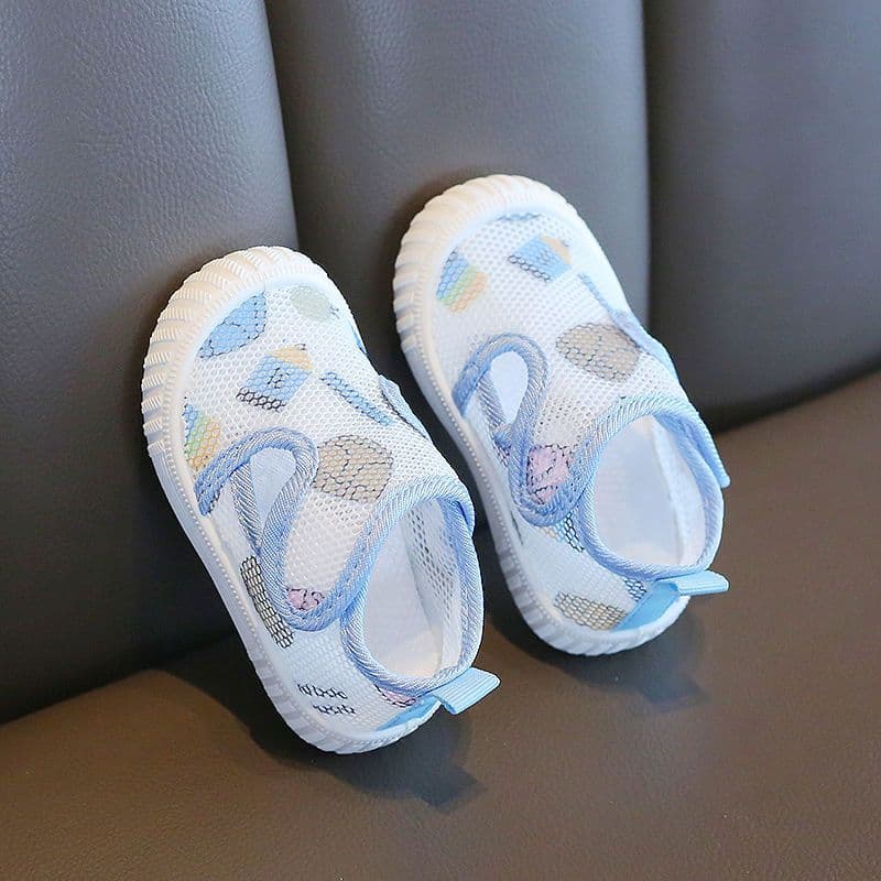 Summer Mesh Shoes for Babies 0-14 Years Old, Soft Sole Breathable Walking Shoes for Toddler Boys and Girls, Anti-Slip Single Shoes, Baby Sandals