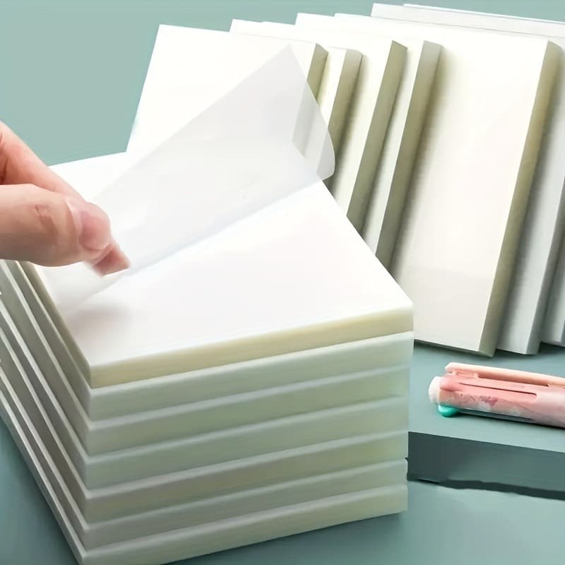 Transparent sticky notes student note stickers tearable simple note paper ins note sticker N times sticky notes