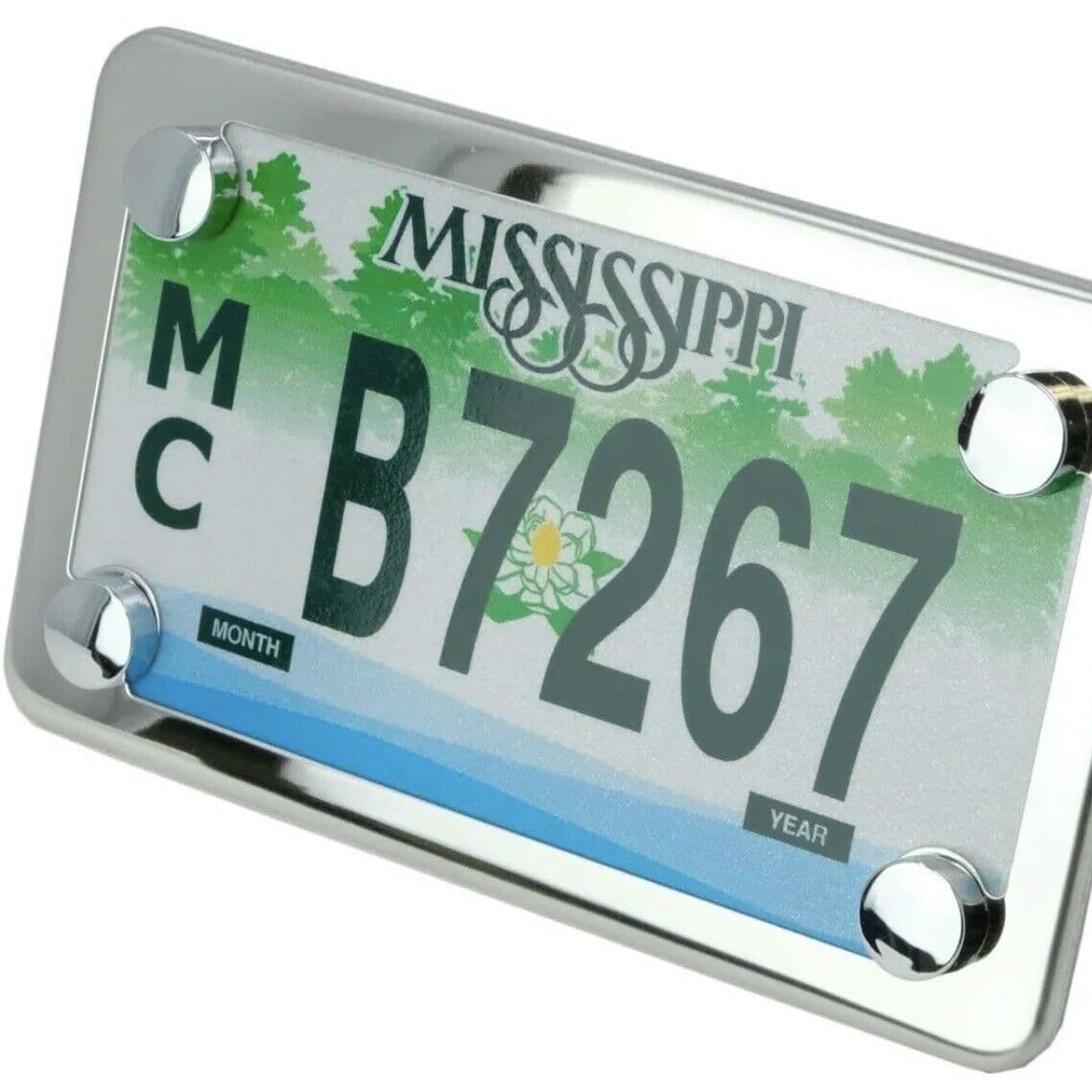 Cross-border Motorcycle License Plate Frame US Motorcycle License Plate Holder Stainless Steel Motorcycle Plate Frame Amazon Hot Seller