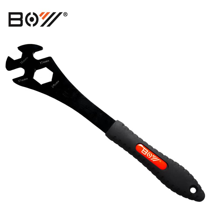 BOY Brand Bicycle Tool with Hand Puller and Bottom Bracket Socket for Multi-Function Pedal Wrench