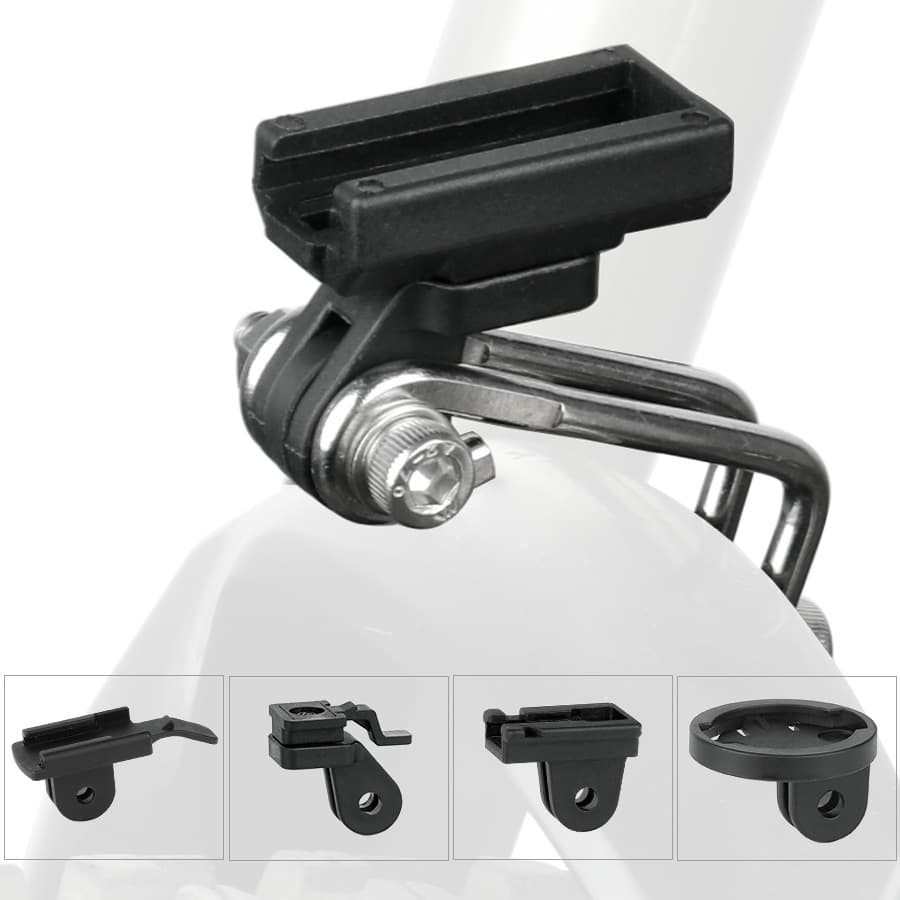 Bicycle front fork light bracket H18 compatible with Gaciron front light flashlight clip Brompton folding bike light clip.