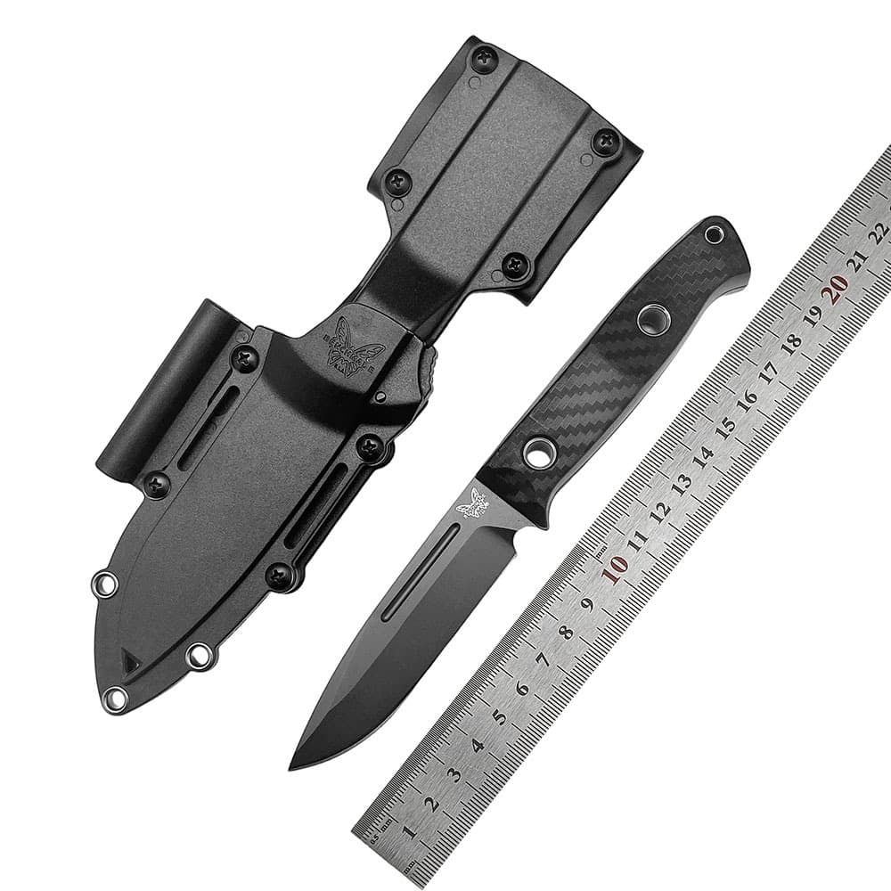Foreign trade butterfly BM163 tactical knife outdoor straight knife field survival EDC portable small knife multi-functional fruit knife