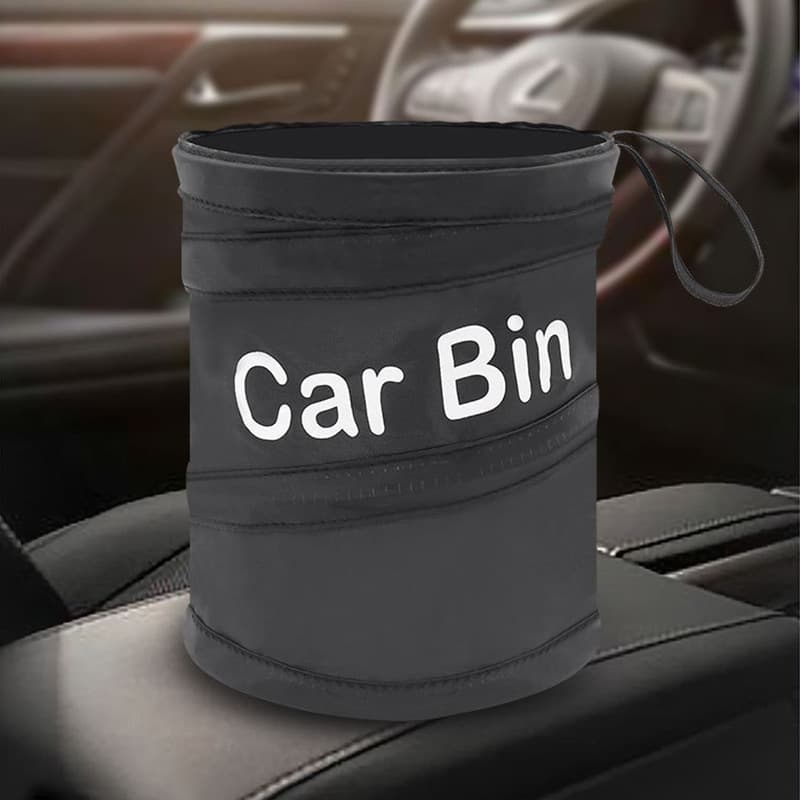 Cross-border Hot Selling Car Trash Can, Hanging Trash Bin for Car Interior, Retractable and Foldable Portable Trash Bag