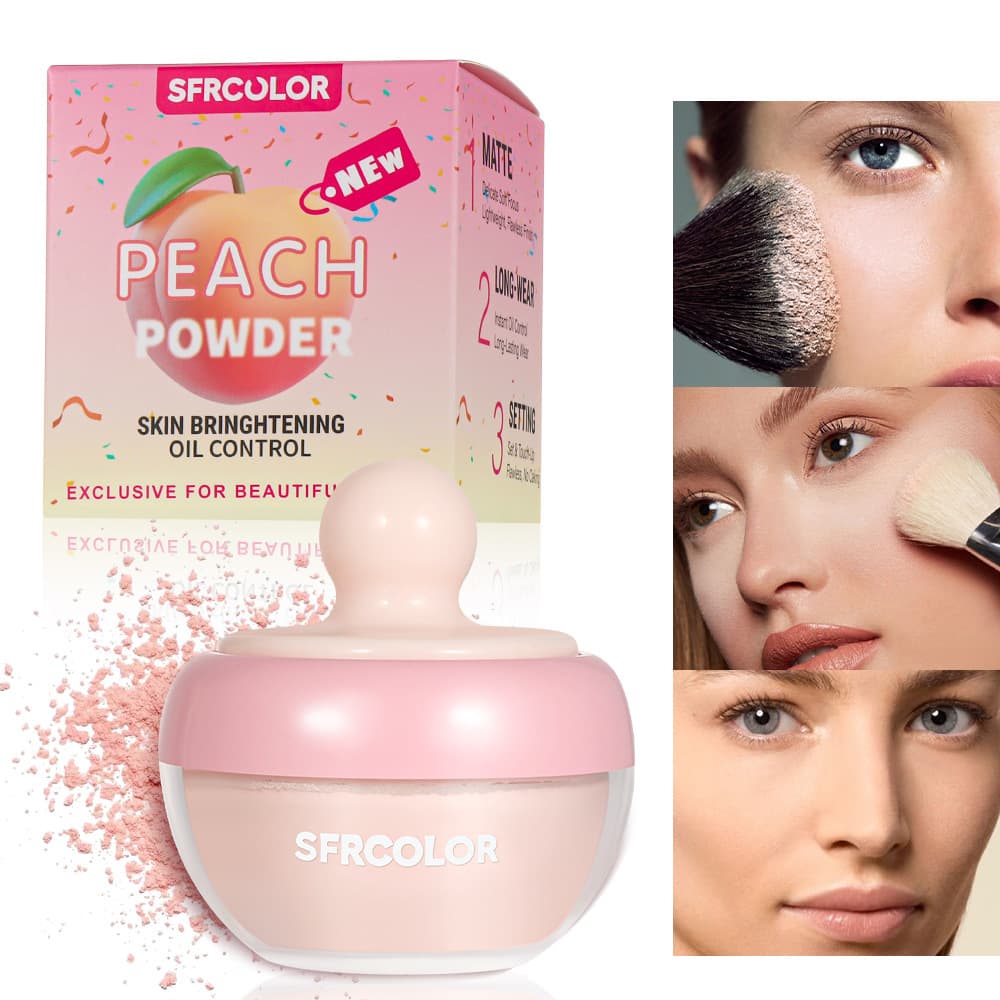S.F.R New Loose Powder Long-lasting Oil Control Waterproof Setting Powder Compact Non-fading for Oily and Dry Skin Matte Finishing Powder