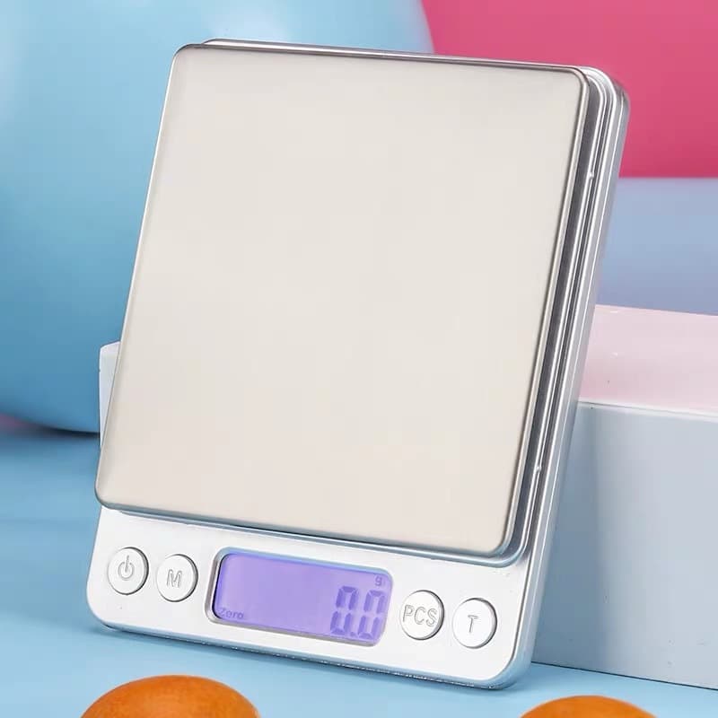 i2000 Electronic Scale Kitchen Scale Baking Scale Stainless Steel Jewelry Scale Portable Scale Gram Scale High Precision Pocket Scale