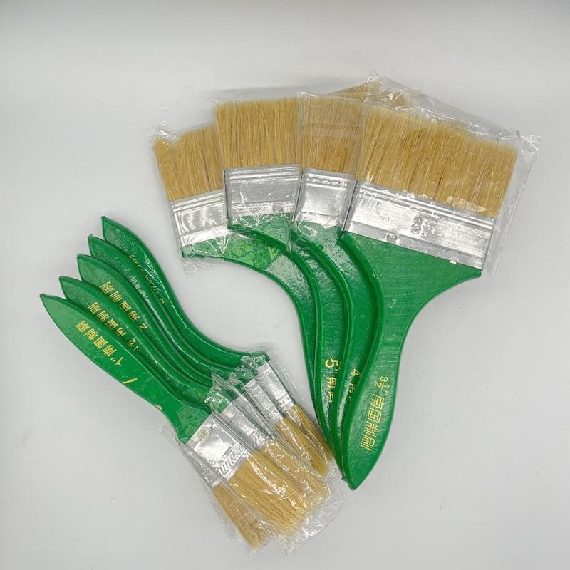 Nanguo Paint Brush, Bristle Brush, Barbecue Brush, Board Brush for Cleaning and Dust Removal, Paint Brush with Hard Bristles
